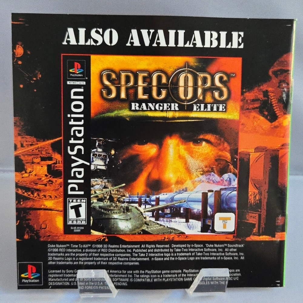 Duke Nukem Time to Kill - Sony PlayStation 1 - Complete CIB W/ Manual Tested - Picture 6 of 8